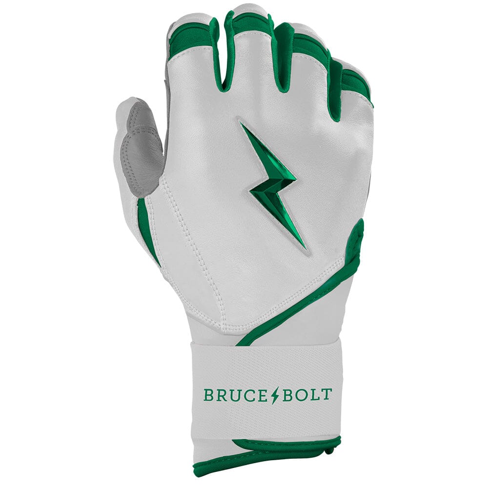 Chrome Series Long Cuff Batting Gloves - Green- thumb 4