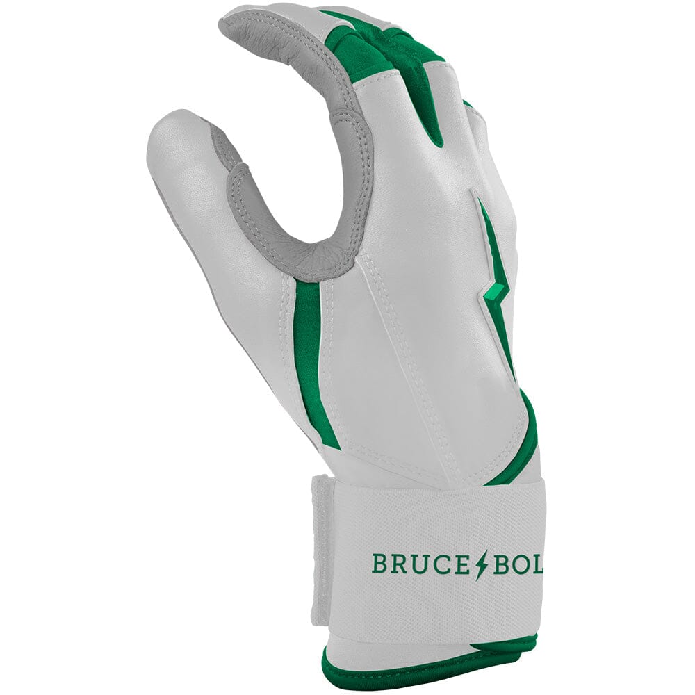 Chrome Series Long Cuff Batting Gloves - Green- thumb 5