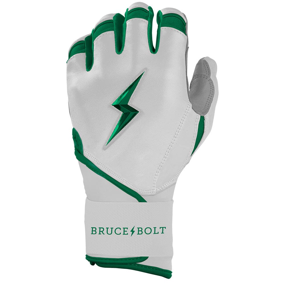 Chrome Series Long Cuff Batting Gloves - Green- thumb 3