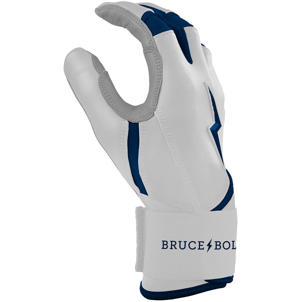 Chrome Series Long Cuff Batting Gloves - Navy- thumb 5