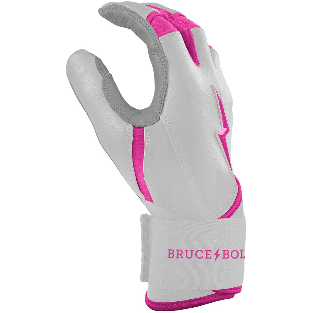 Chrome Series Long Cuff Batting Gloves - Pink- thumb 5