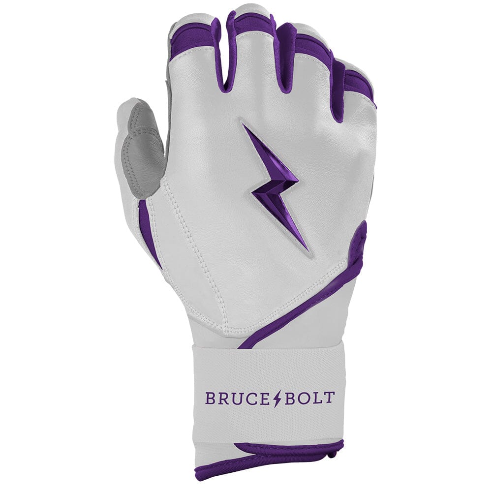 Chrome Series Long Cuff Batting Gloves - Purple- thumb 4