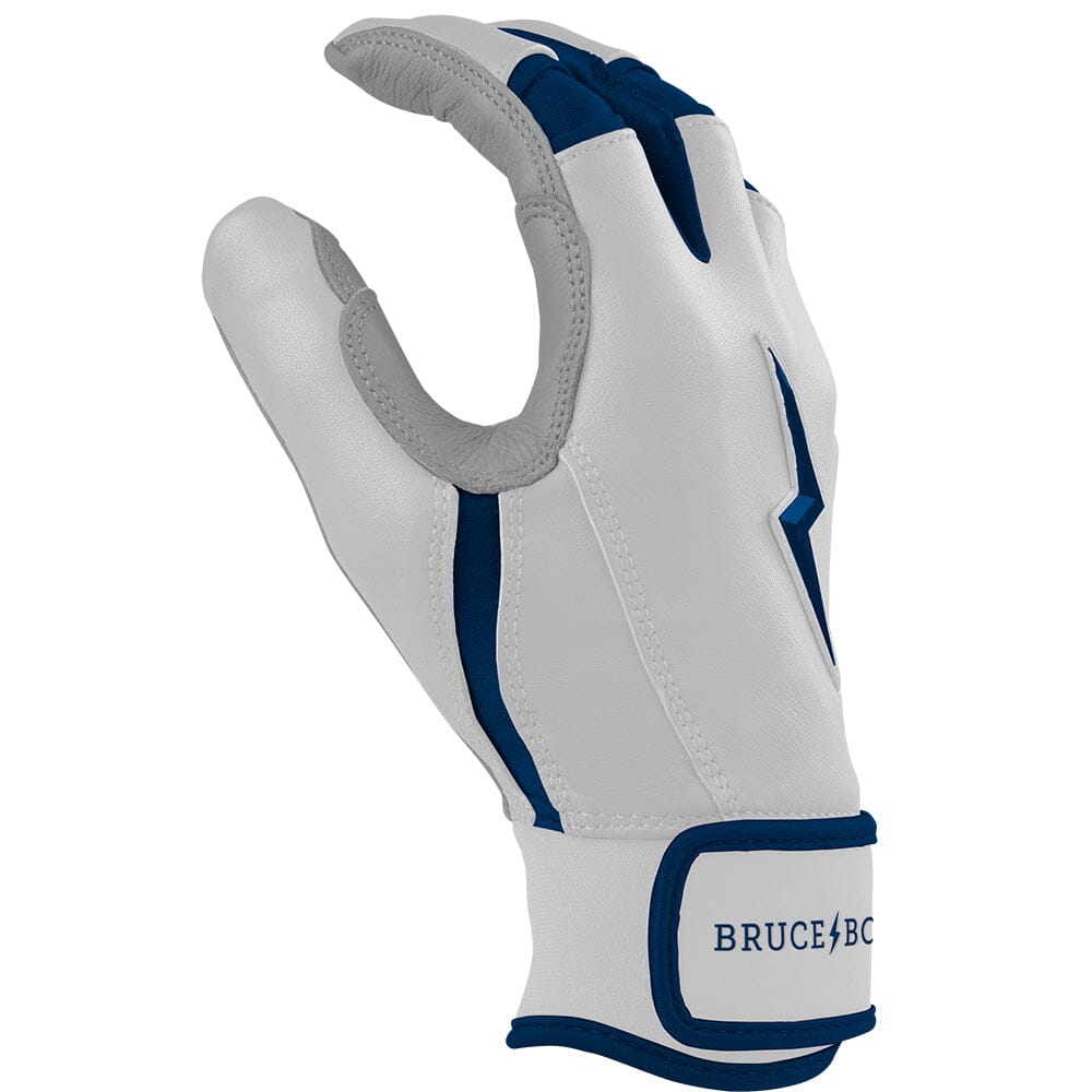 Chrome Series Short Cuff Batting Gloves - Navy- thumb 5