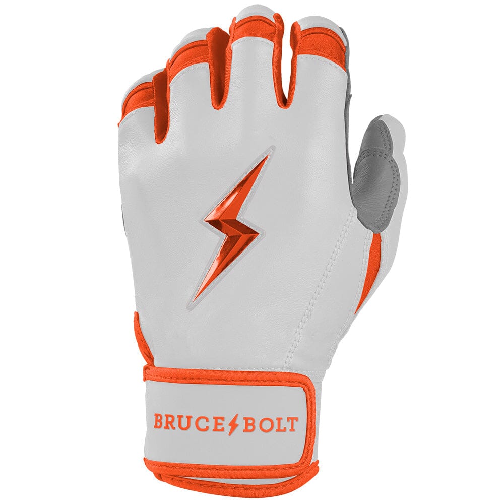 Chrome Series Short Cuff Batting Gloves - Orange- thumb 3