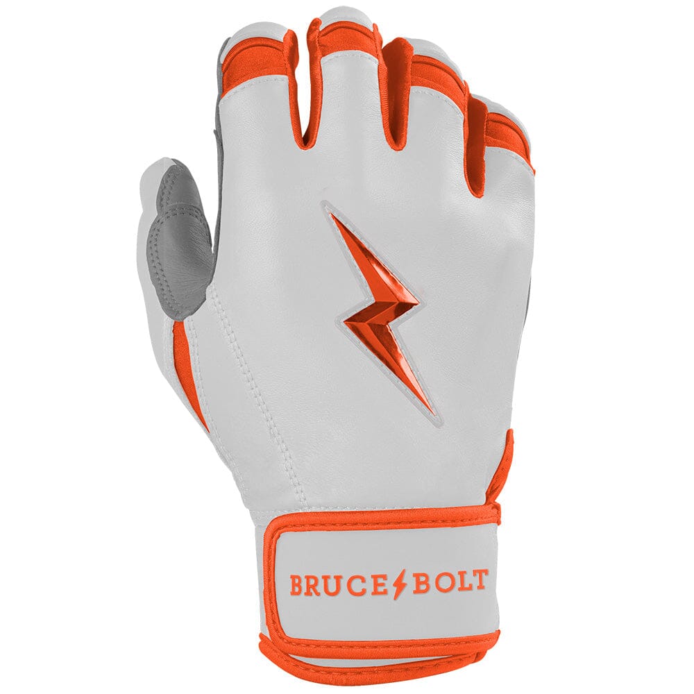 Chrome Series Short Cuff Batting Gloves - Orange- thumb 4