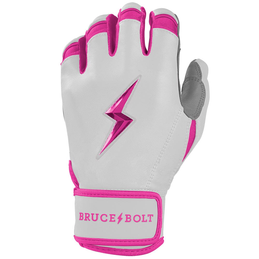 Chrome Series Short Cuff Batting Gloves - Pink- thumb 3