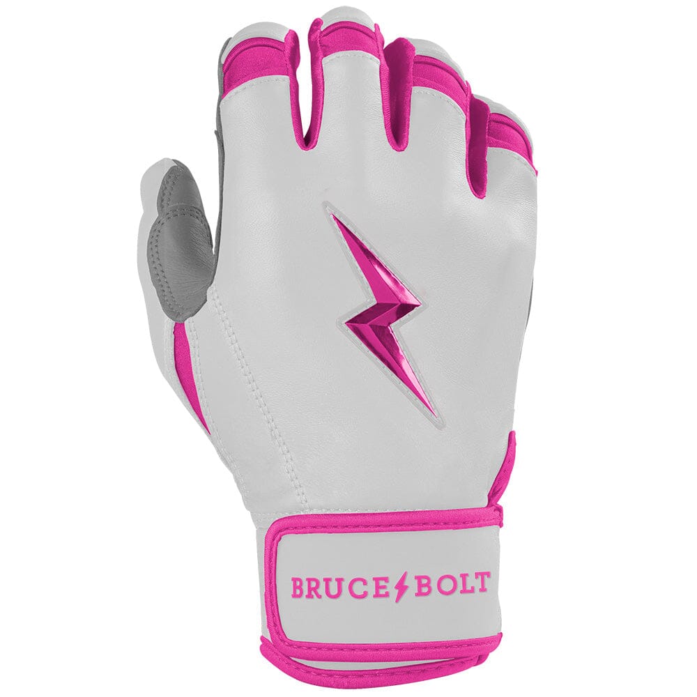Chrome Series Short Cuff Batting Gloves - Pink- thumb 4