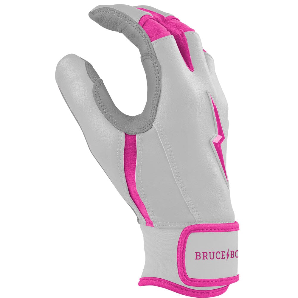 Chrome Series Short Cuff Batting Gloves - Pink- thumb 5