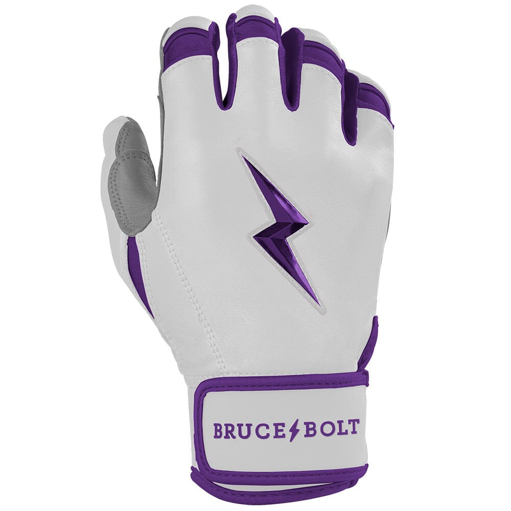 Chrome Series Short Cuff Batting Gloves - Purple- thumb 4