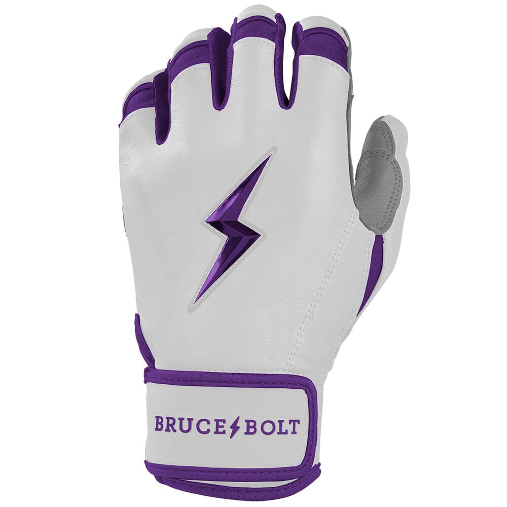 Chrome Series Short Cuff Batting Gloves - Purple- thumb 3