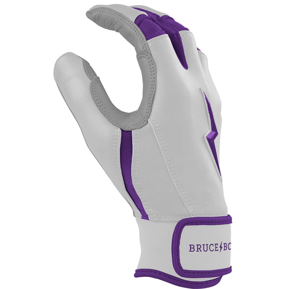 Chrome Series Short Cuff Batting Gloves - Purple- thumb 5