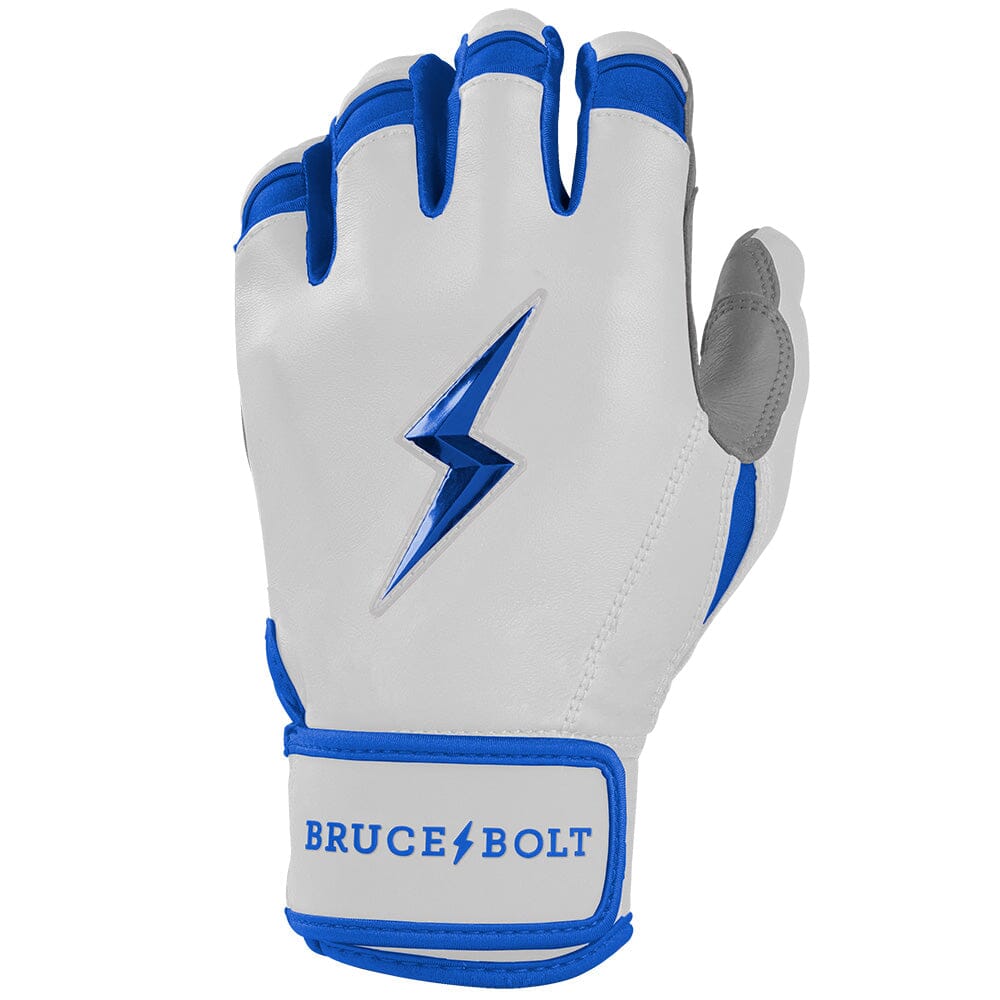 Chrome Series Short Cuff Batting Gloves - Royal- thumb 3