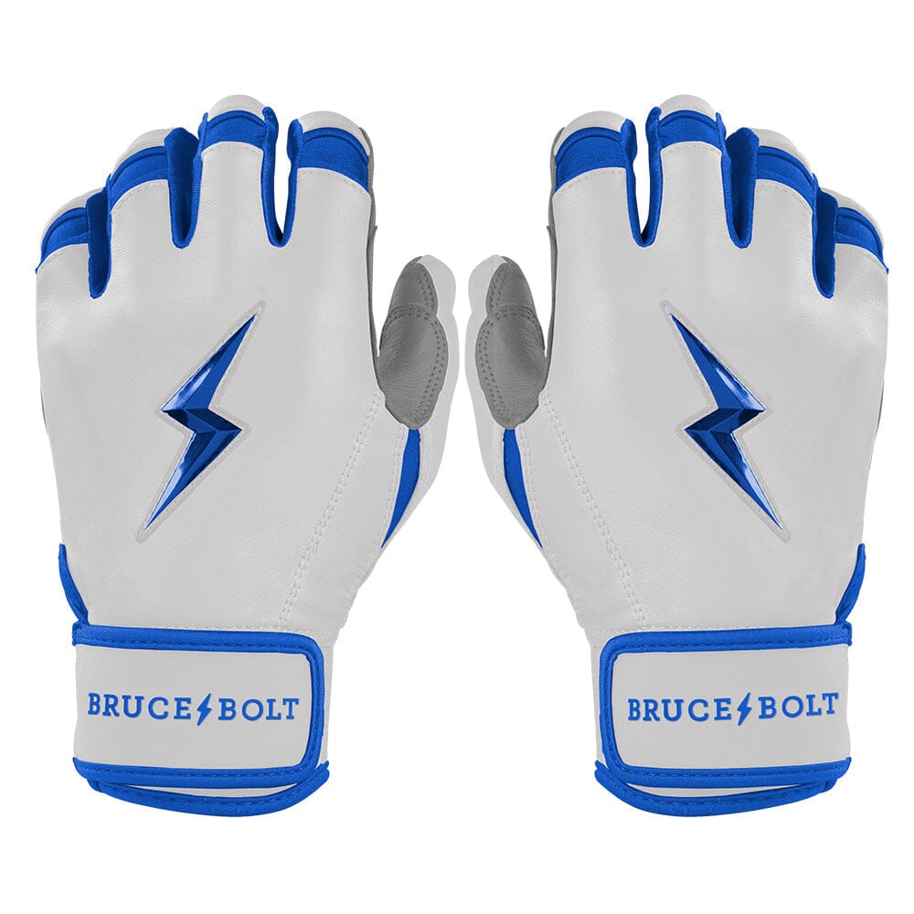 Chrome Series Short Cuff Batting Gloves - Royal- thumb 1