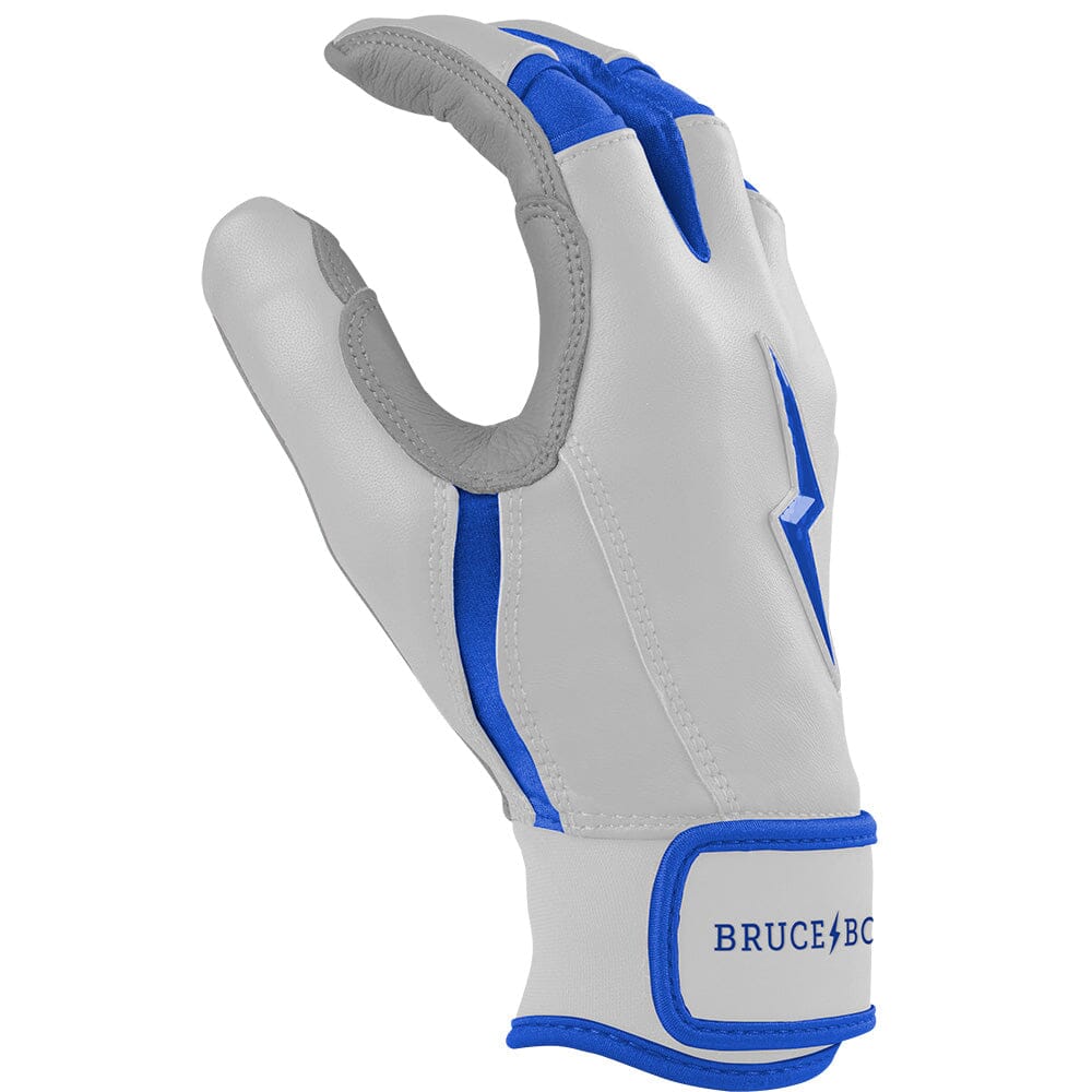 Chrome Series Short Cuff Batting Gloves - Royal- thumb 5