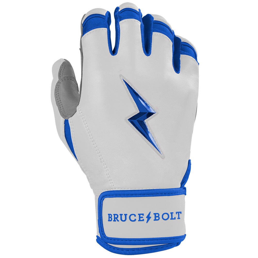 Chrome Series Short Cuff Batting Gloves - Royal- thumb 4