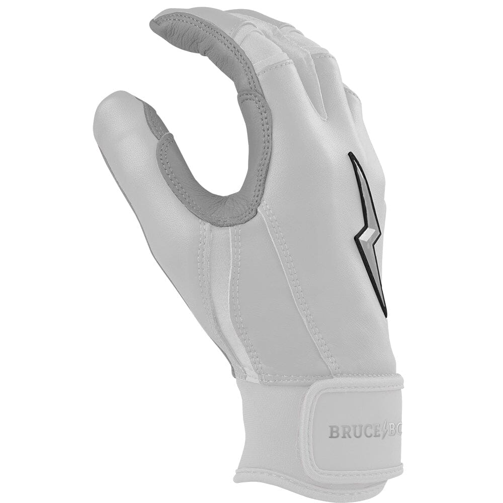Chrome Series Short Cuff Batting Gloves - White- thumb 5