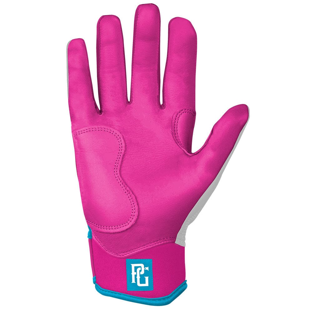 Perfect Game Collab Series Short Cuff Batting Gloves - Summer Swirl- quickbuy