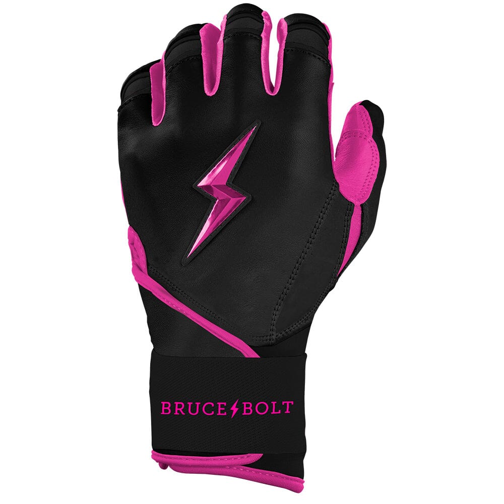 Bear Series Long Cuff Batting Gloves - Hot Pink- thumb 3
