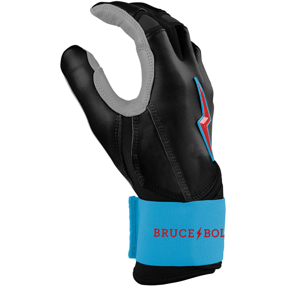 Bear Series Long Cuff Batting Gloves - Miami Black- thumb 5
