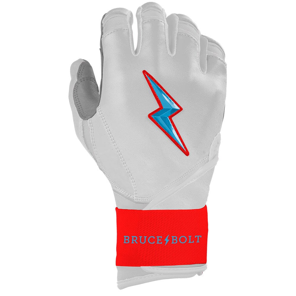 Bear Series Long Cuff Batting Gloves - Miami White- thumb 4