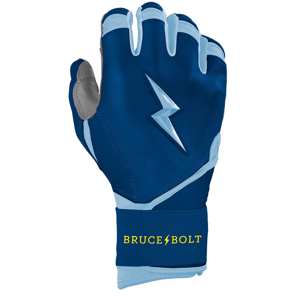 Bear Series Long Cuff Batting Gloves - Tampa Blue- thumb 4