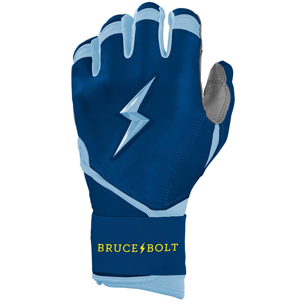 Bear Series Long Cuff Batting Gloves - Tampa Blue- thumb 3