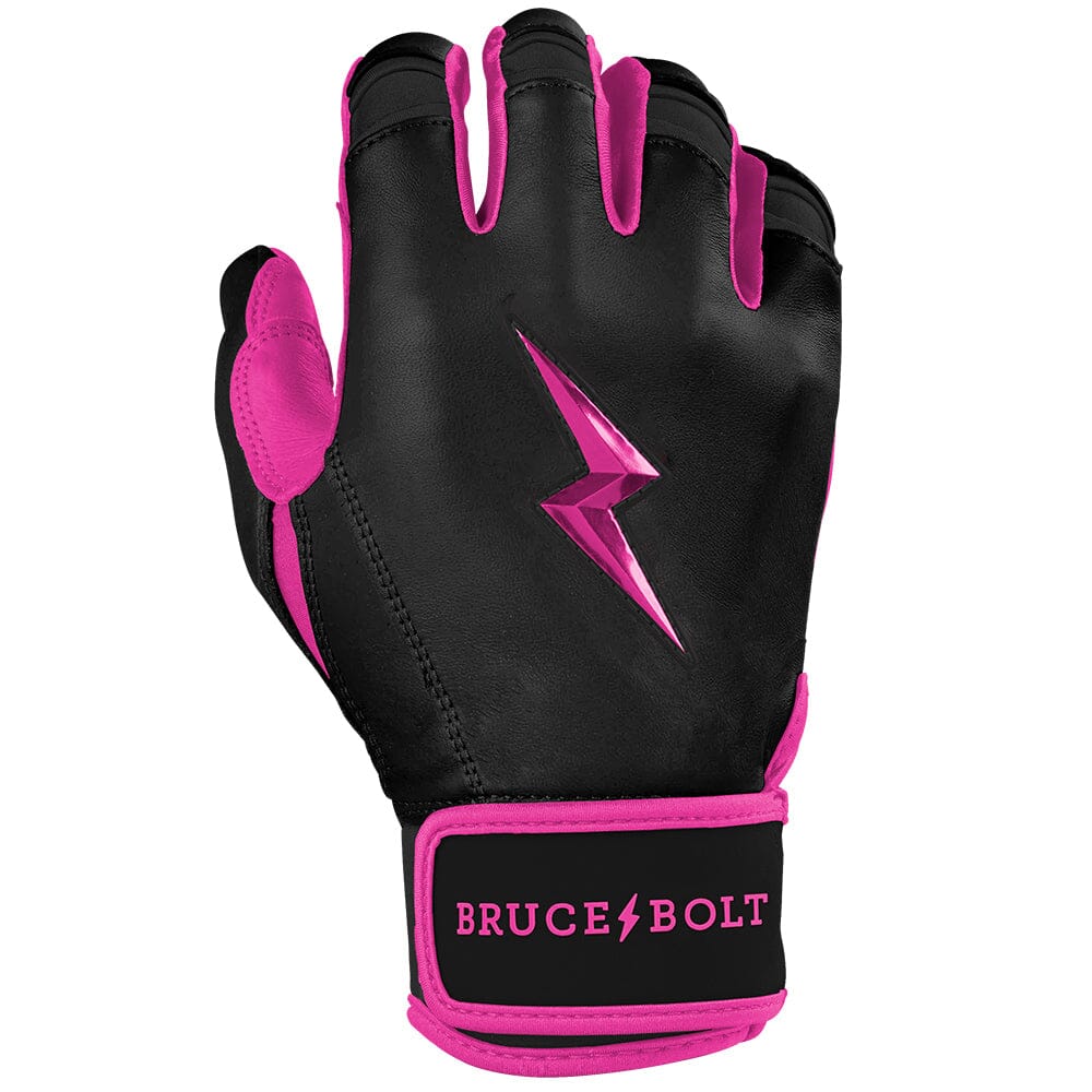 Bear Series Short Cuff Batting Gloves - Hot Pink- thumb 4