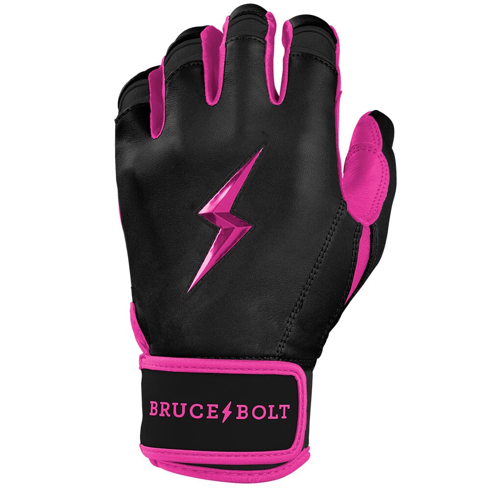 Bear Series Short Cuff Batting Gloves - Hot Pink- thumb 3