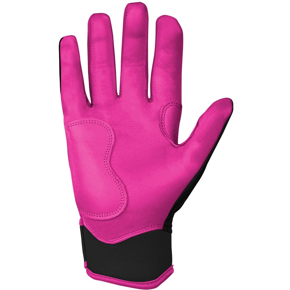 Bear Series Short Cuff Batting Gloves - Hot Pink- thumb 2
