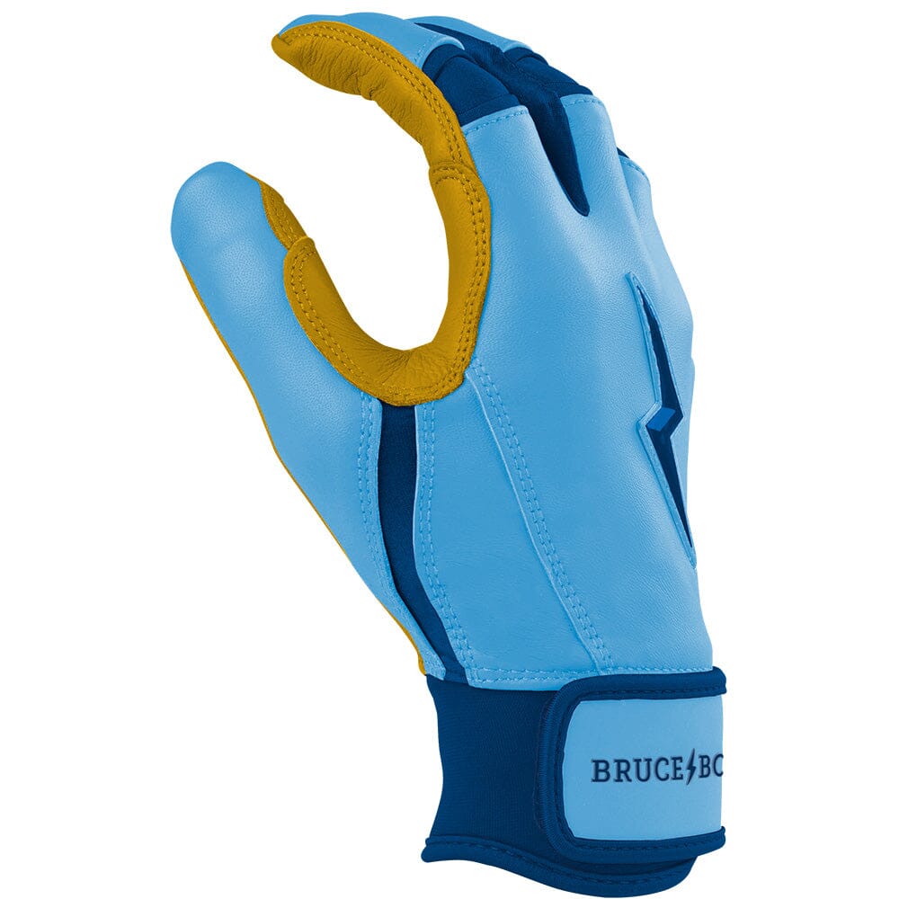 Bear Series Short Cuff Batting Gloves - Carolina Blue- thumb 5