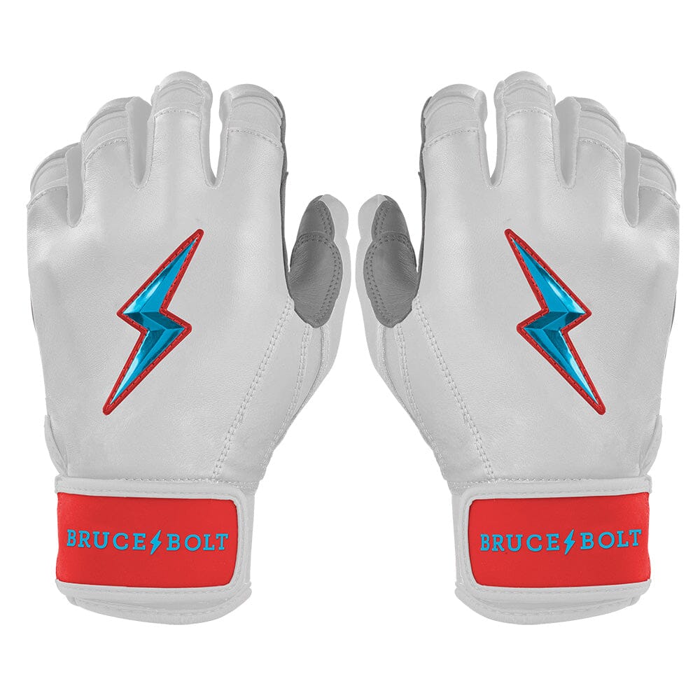 Gants De Frappe BRUCE BOLT Creator Series - Taille YS (Youth Small) Blanc - Cuir - Baseball/Softball