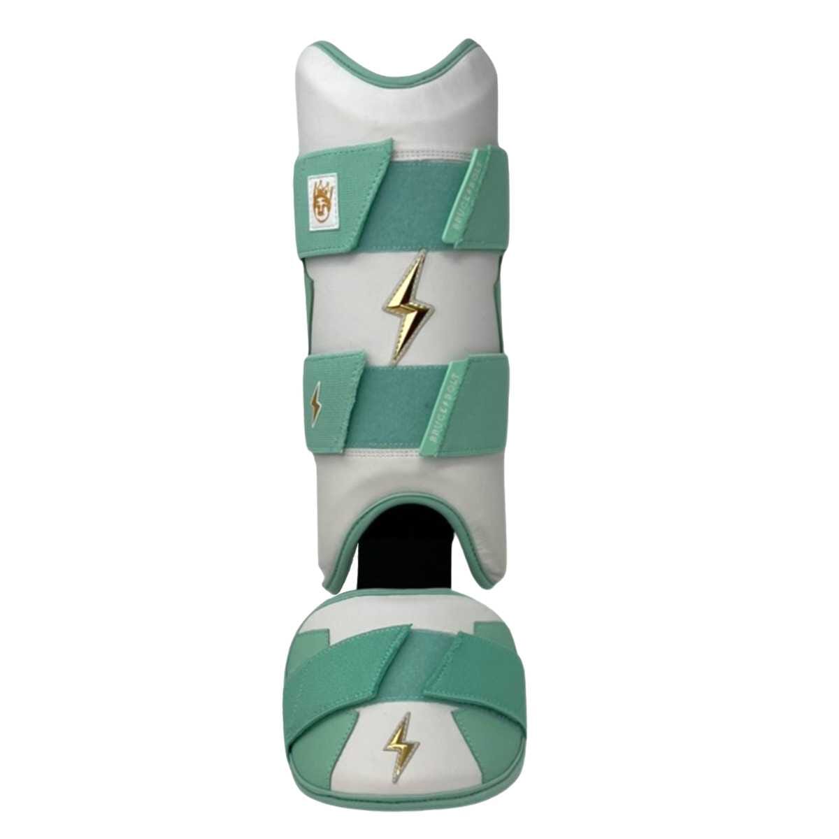 King of JUCO Creator Series Leg Guard - White/Mint- quickbuy