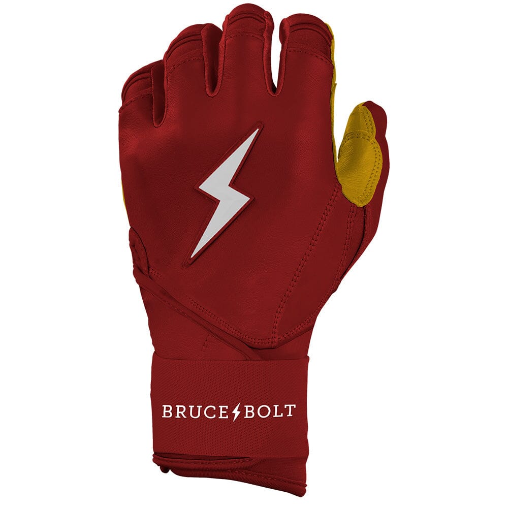 Original Series Long Cuff Batting Gloves - Maroon- thumb 3