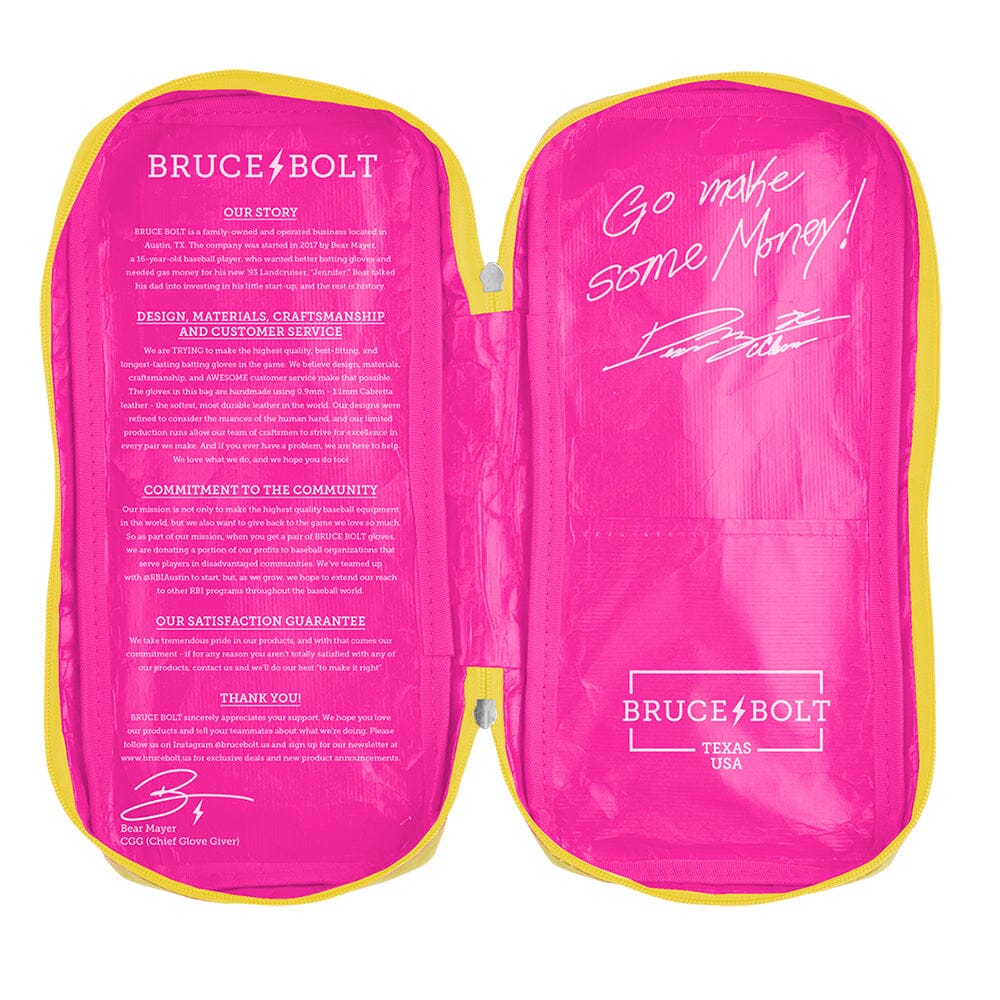 Dexter McCleon Jr. Signature Series Long Cuff Batting Gloves - Pink Lemonade- thumb 8