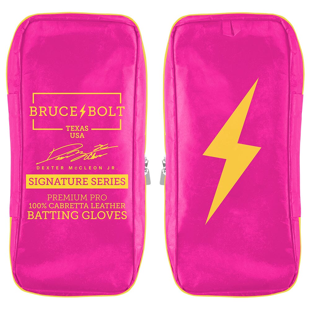 Dexter McCleon Jr. Signature Series Long Cuff Batting Gloves - Pink Lemonade- thumb 7