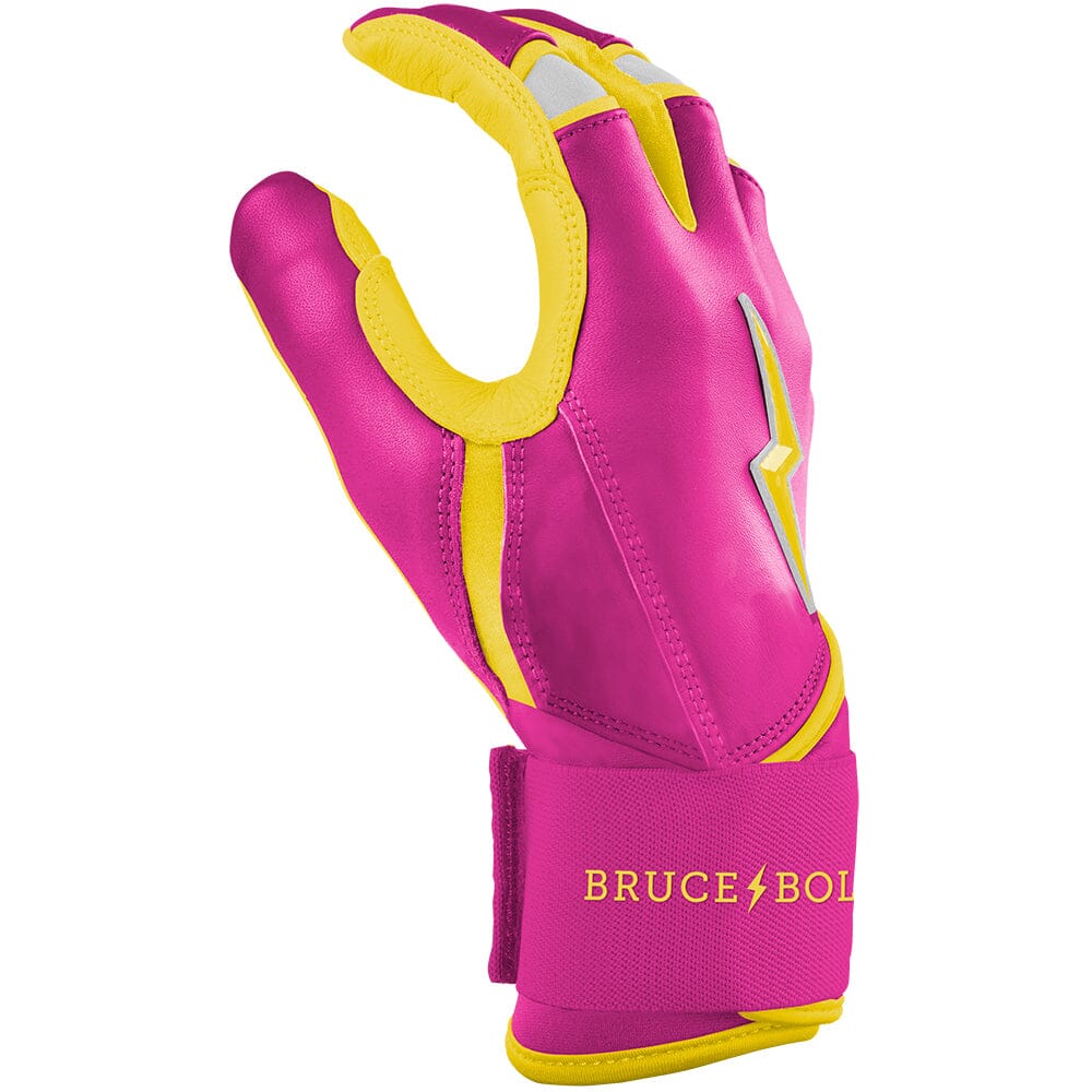 Dexter McCleon Jr. Signature Series Long Cuff Batting Gloves - Pink Lemonade- thumb 5