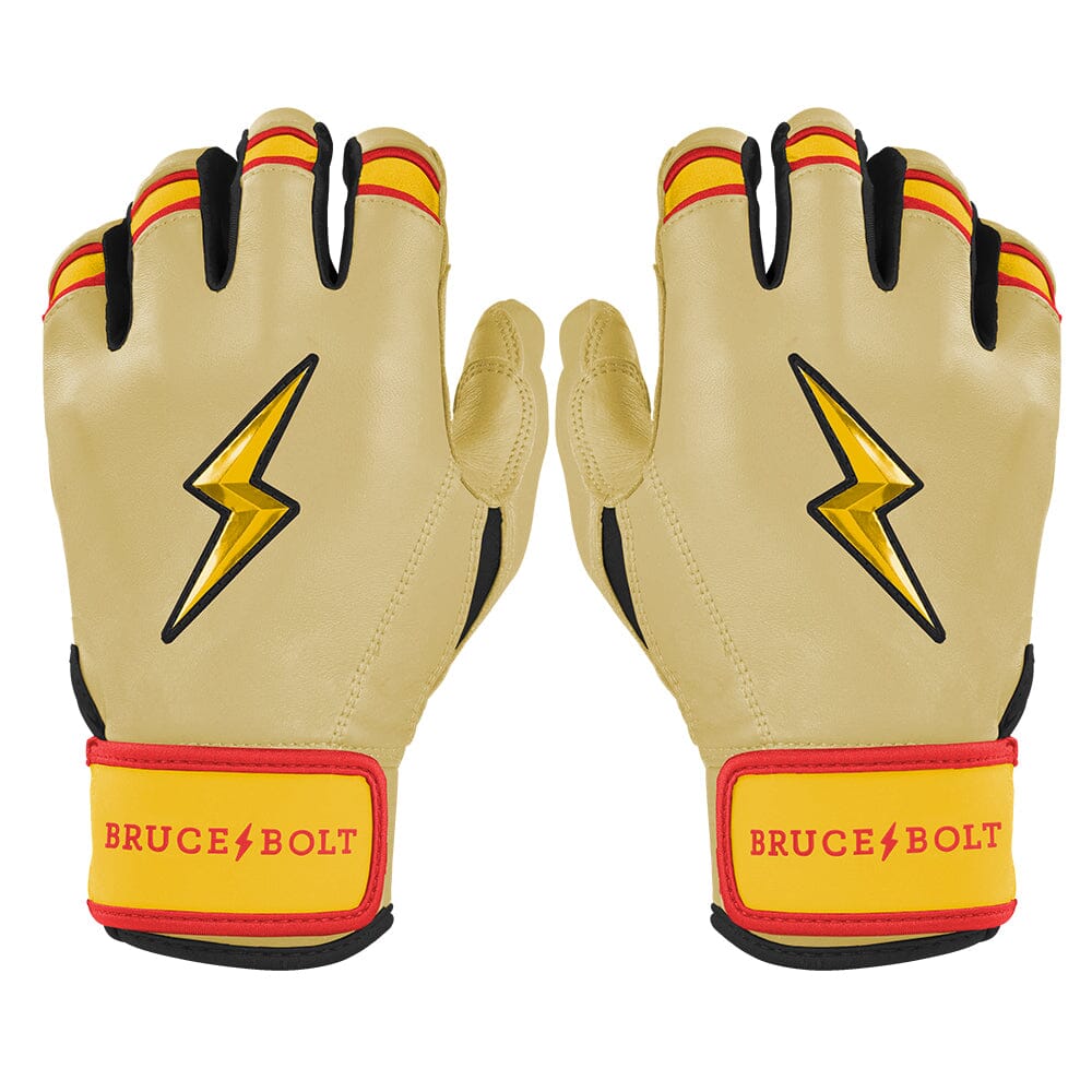 Konnor Griffin Limited Edition Short Cuff Batting Gloves - Griffin Ivory- quickbuy