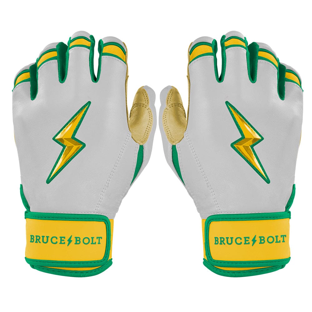 Nick Kurtz Signature Series Short Cuff Batting Gloves - Vegas White- quickbuy