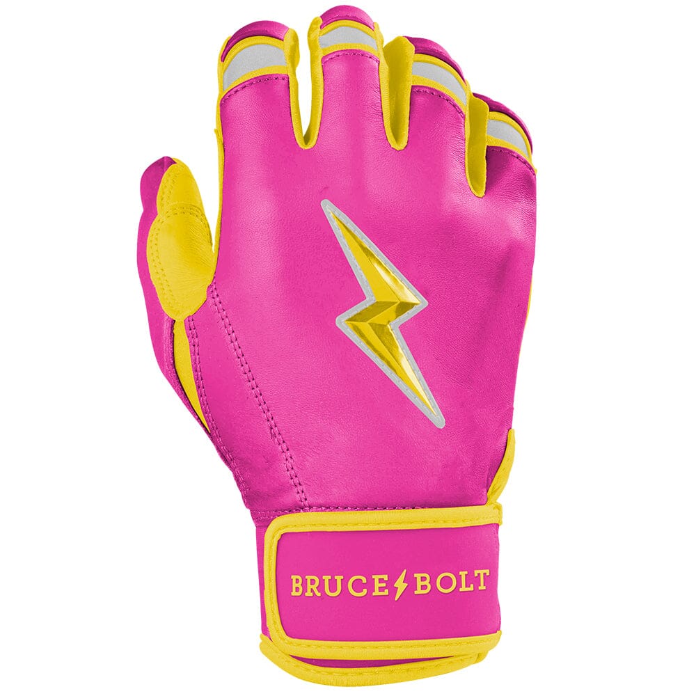 Dexter McCleon Jr. Signature Series Short Cuff Batting Gloves - Pink Lemonade- thumb 4