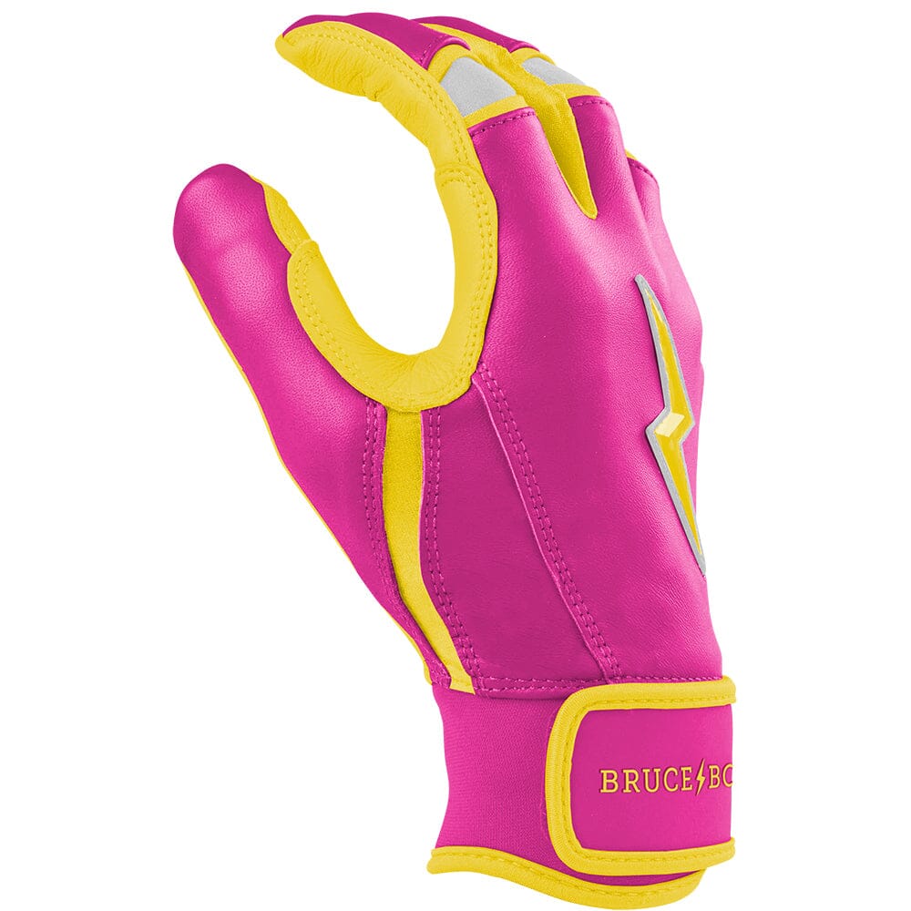 Dexter McCleon Jr. Signature Series Short Cuff Batting Gloves - Pink Lemonade- thumb 5