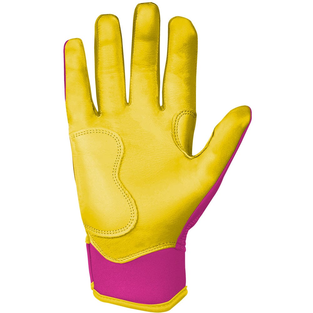 Dexter McCleon Jr. Signature Series Short Cuff Batting Gloves - Pink Lemonade- quickbuy