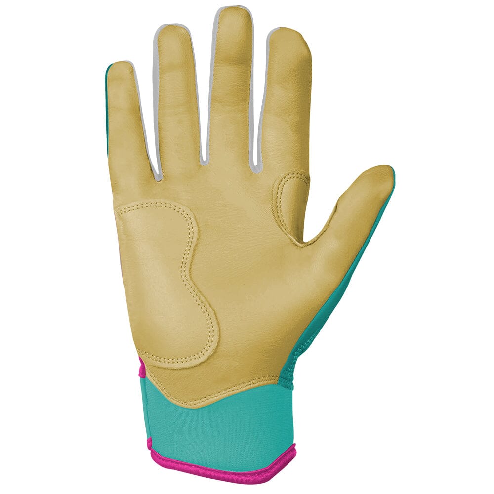 Fernando Tatis Jr. Signature Series Short Cuff Batting Gloves - Mint/Pink- thumb 2