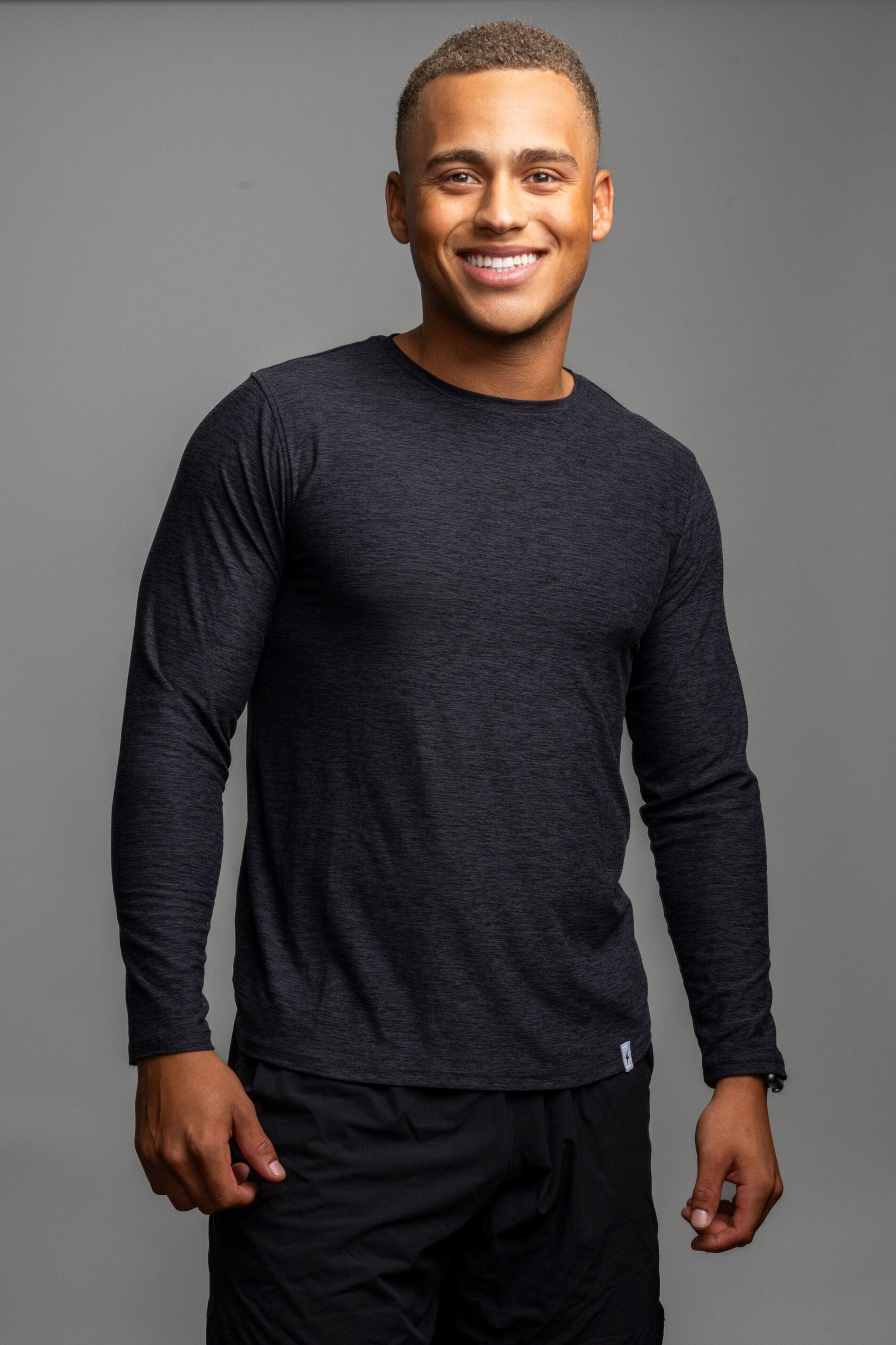 SuperSoft Long Sleeve Shirt - Charcoal- quickbuy