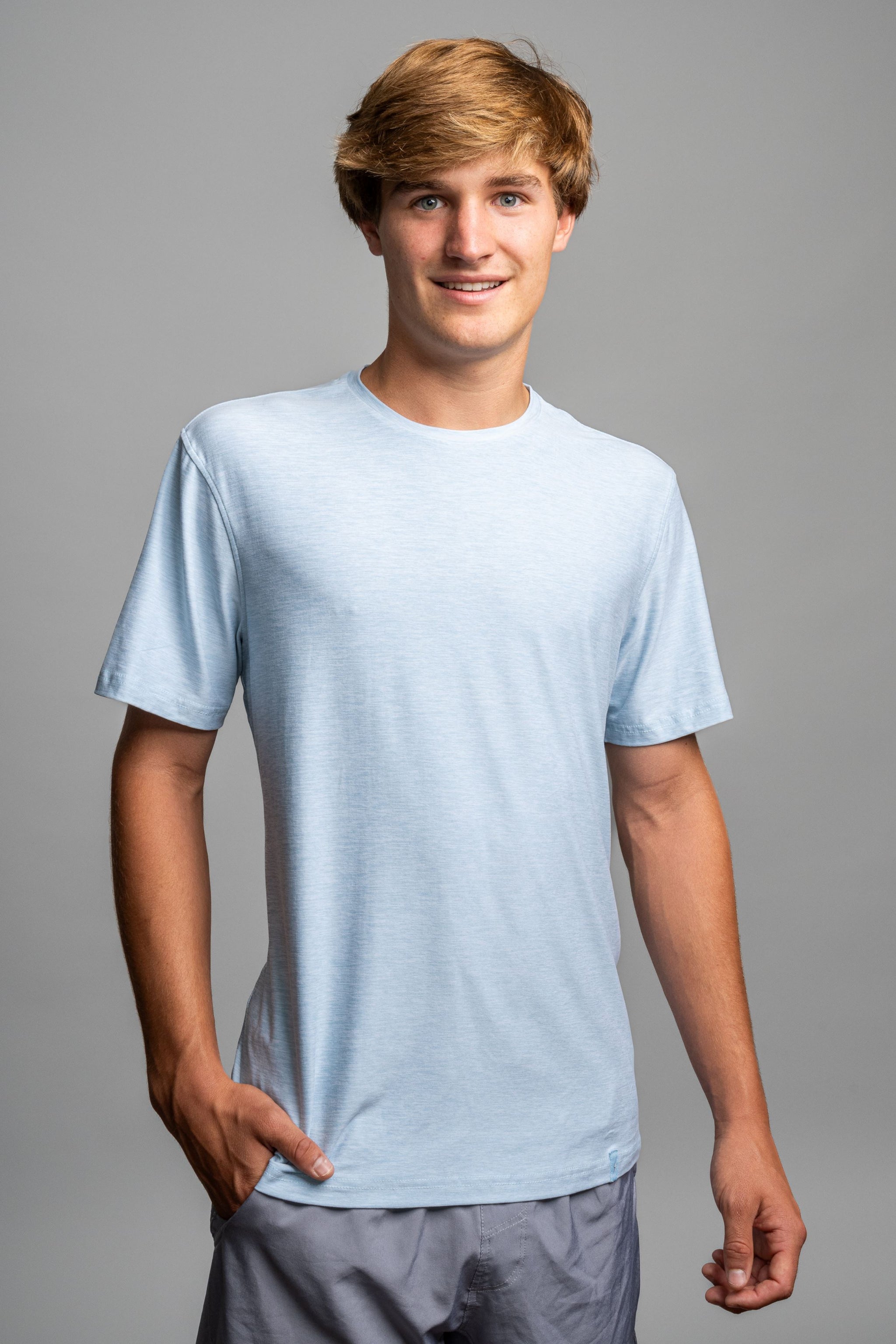 SuperSoft Short Sleeve Shirt - Baby Blue- quickbuy