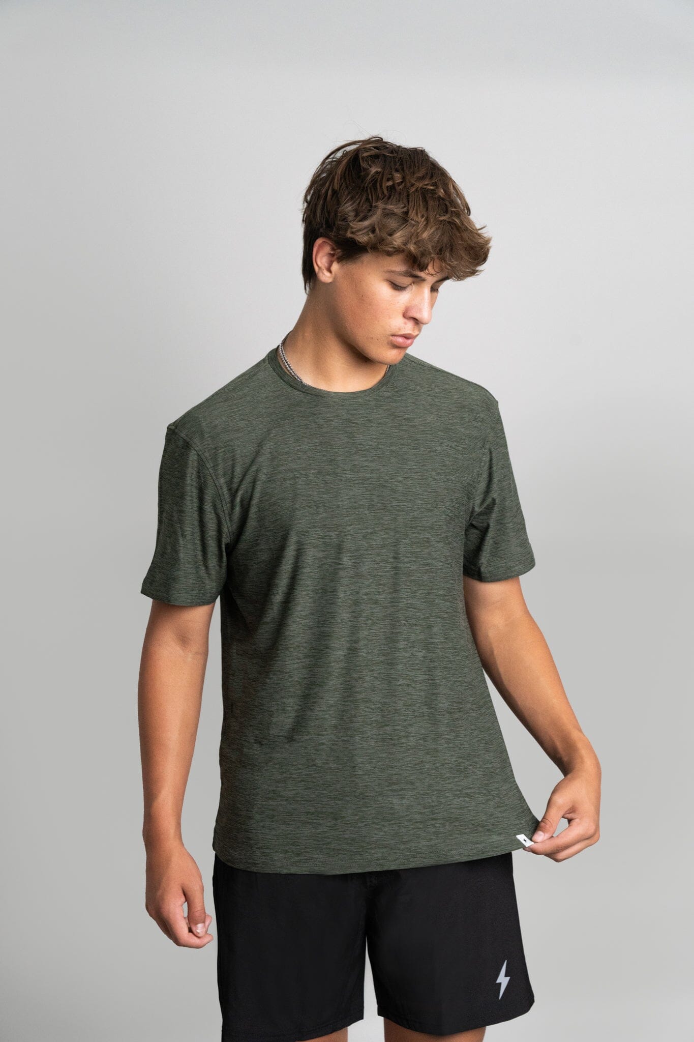 SuperSoft Short Sleeve Shirt - Olive Green- quickbuy