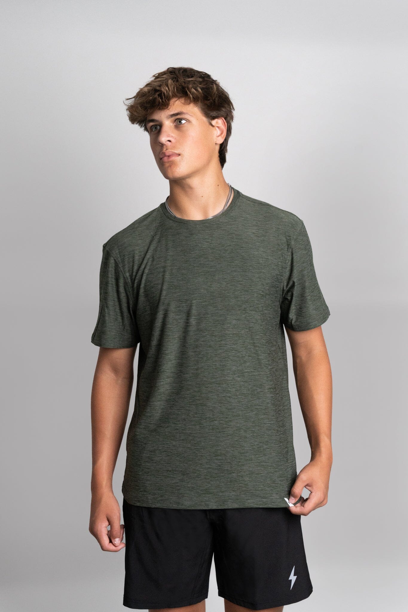 SuperSoft Short Sleeve Shirt - Olive Green- quickbuy