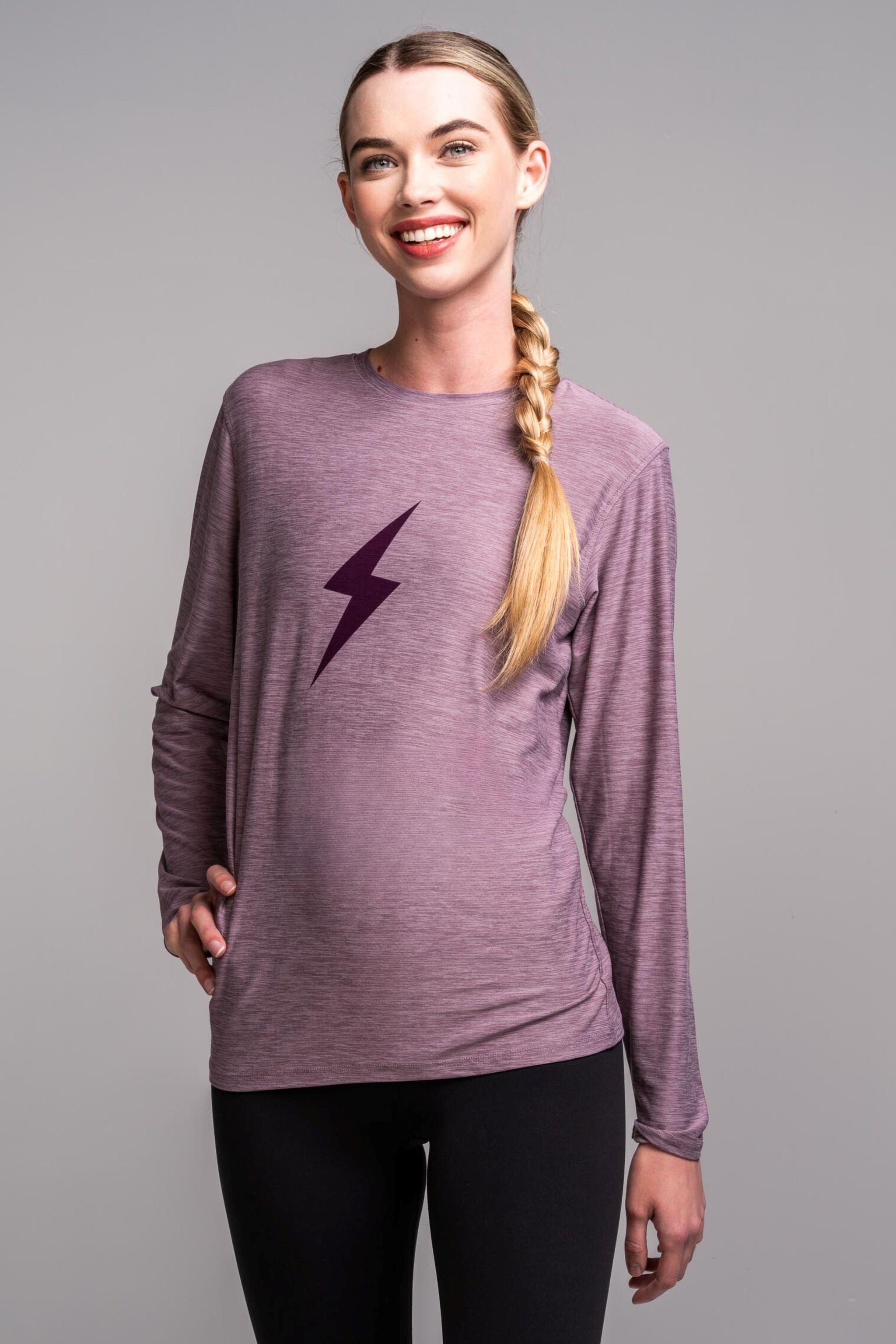 Women's SuperSoft BOLT Long Sleeve Shirt - Cranberry- quickbuy