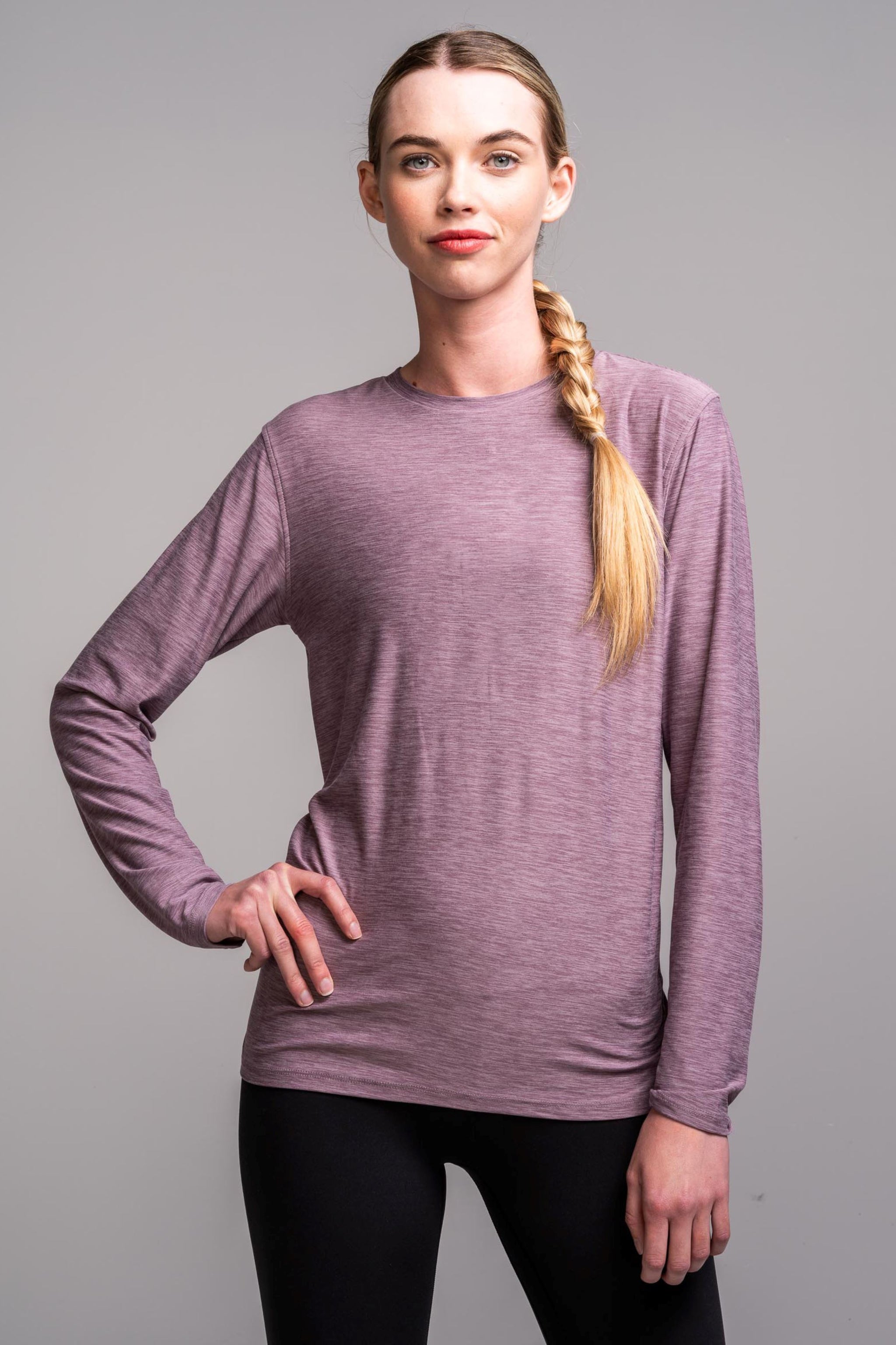 Women's SuperSoft Long Sleeve Shirt - Cranberry- quickbuy