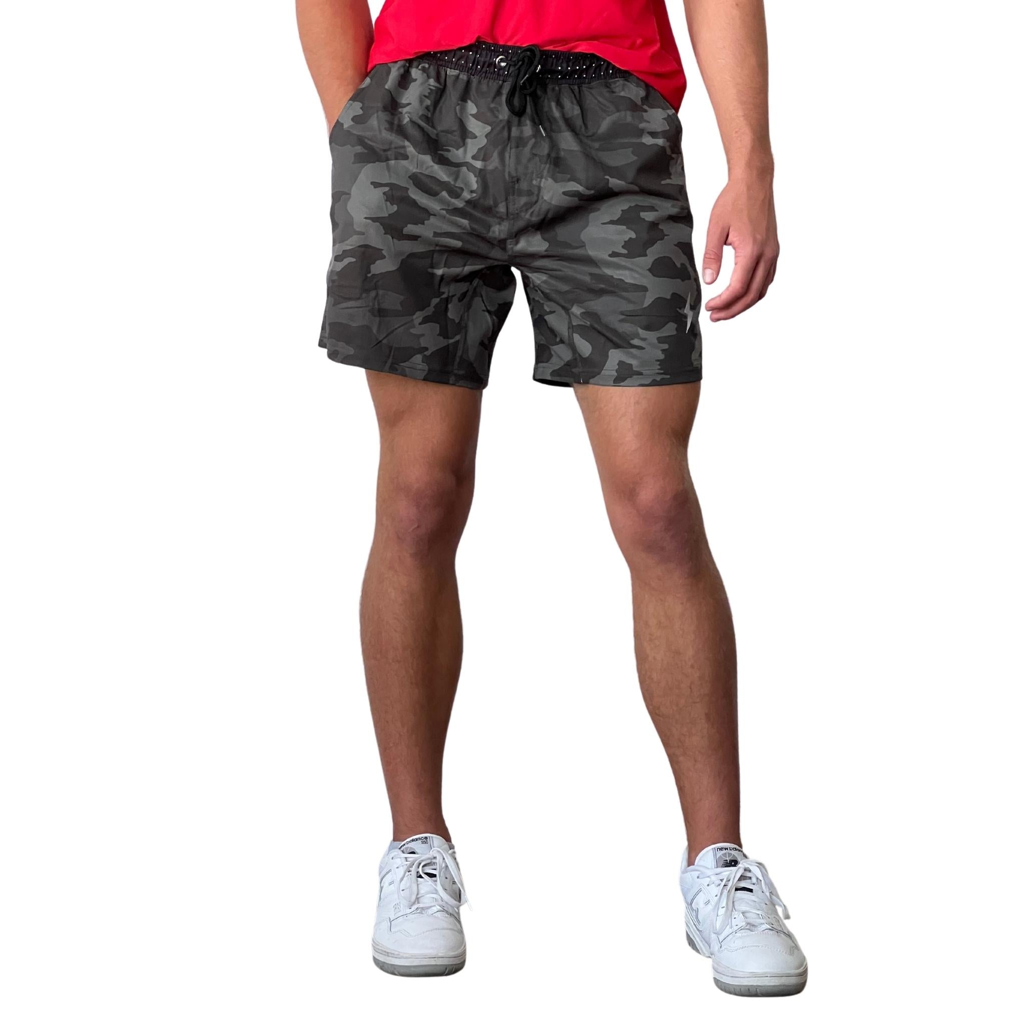 Performance 5" Short w/ Liner - Camo Green- thumb 2