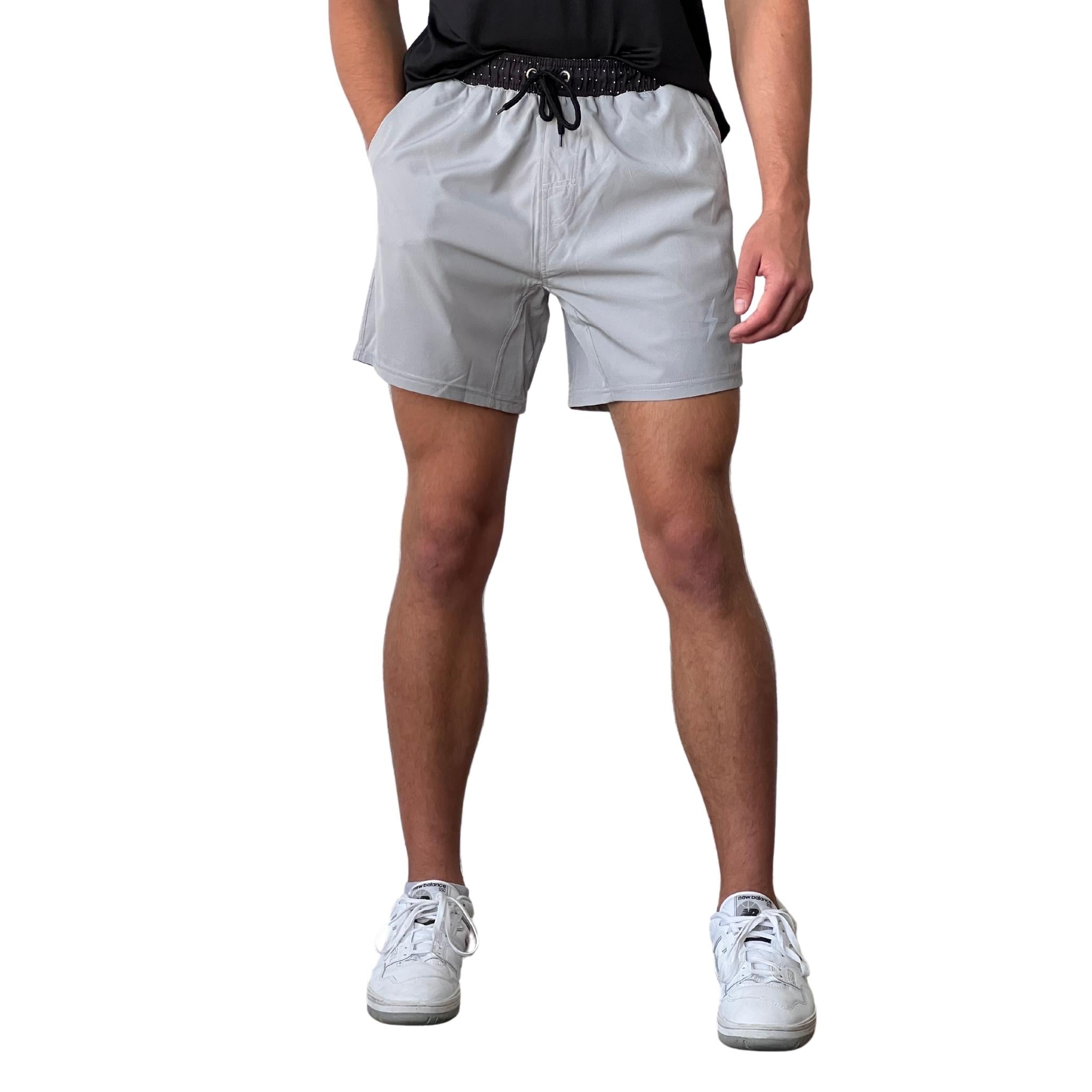 Performance 5" Short w/ Liner - Grey- quickbuy
